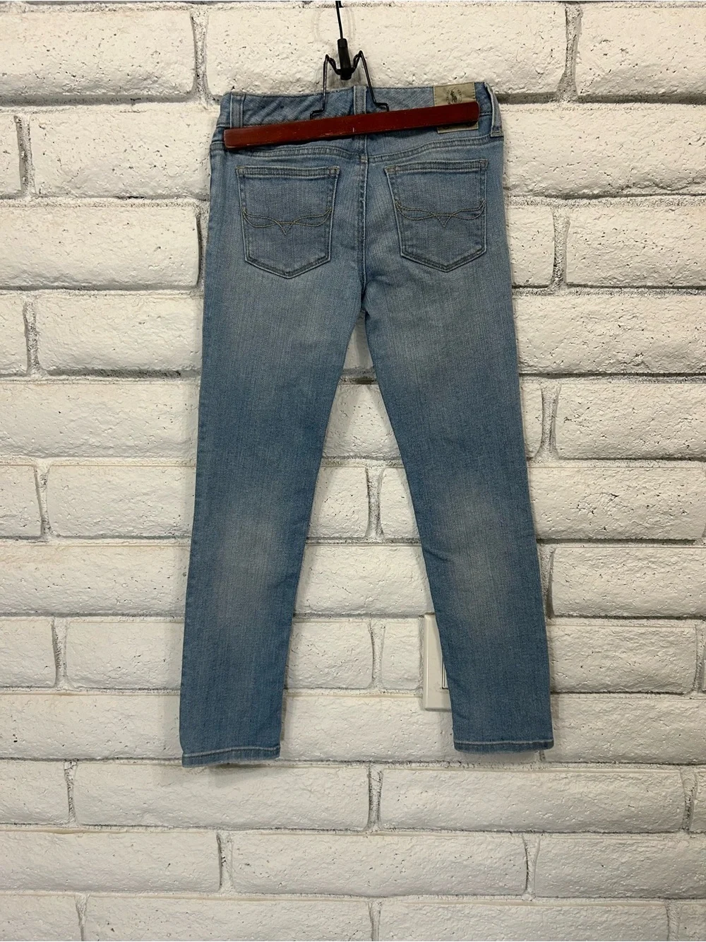 Ralph Lauren Girls Light Blue Skinny Jeans